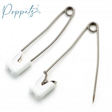 Load image into Gallery viewer, Prym Stainless Steel Nappy Pins, White, Pack of 4