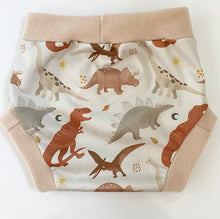 Load image into Gallery viewer, *Exclusive* Boho Dino Print Pumpkin and Pickle PUL Pull Up Wrap
