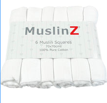 Load image into Gallery viewer, MuslinZ 6pk Muslin Squares 70x70cm