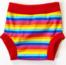 Load image into Gallery viewer, Rainbow Pumpkin and Pickle PUL Pull Up Wrap