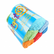 Load image into Gallery viewer, Bright Bots 6 Pack Cotton Coloured Terry Squares
