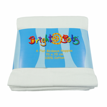Load image into Gallery viewer, BrightBots 6PK 100% Cotton Birdseye Flat Nappies
