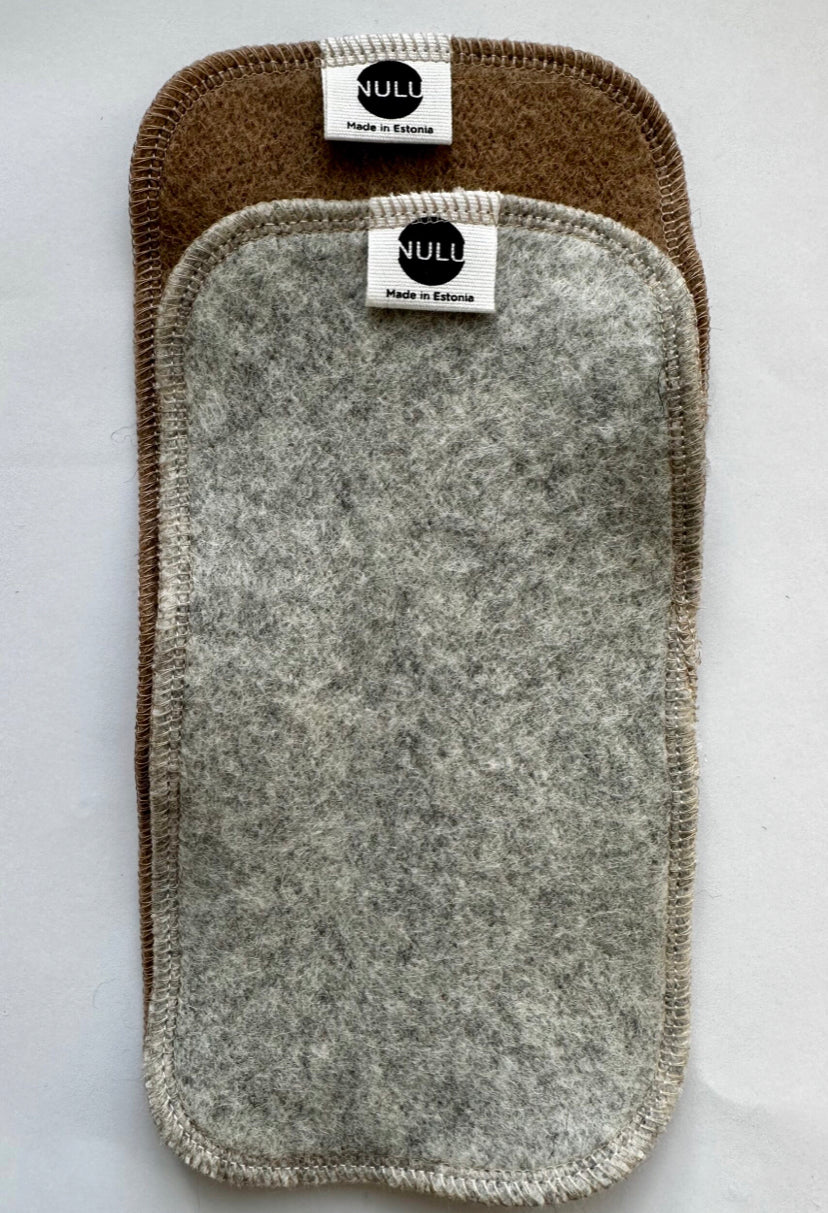 Double layer felted wool boosters (lanolised)