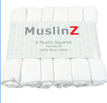 Load image into Gallery viewer, MuslinZ 6pk Muslin Squares 70x70cm
